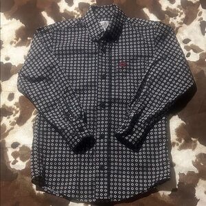 Cinch Long Sleeve Button Up Shirt Boys XS